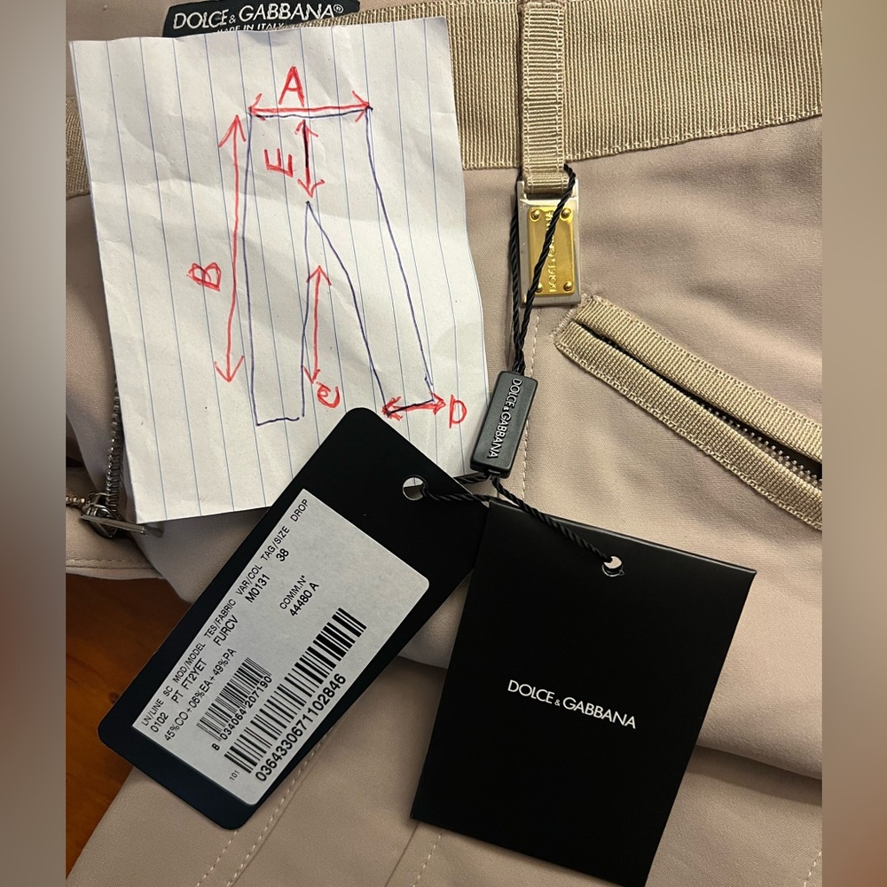 NWT Dolce & Gabbana Beige Riding Horse Pants Italy Size 38 stretch Authentic - Picture 13 of 15